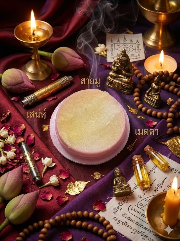 สีผึ้งผาบใจอ่อน 5 กรัม (ไม่มีตะกรุด)